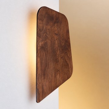 LED sienas gaismeklis BUTTON LED/4W/230V 41x25 cm riekstkoka apdare