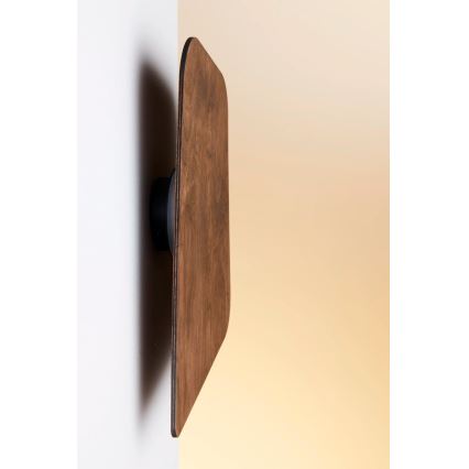 LED sienas gaismeklis BUTTON LED/4W/230V 41x25 cm riekstkoka apdare