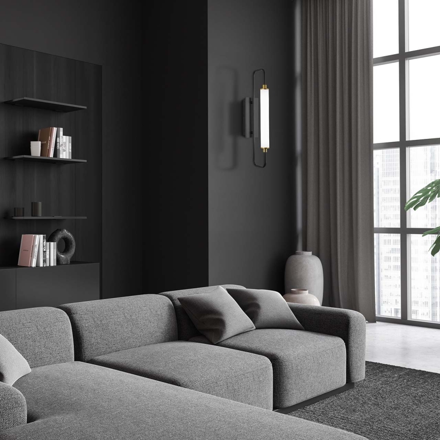 LED sienas gaismeklis FELICJA LED/10W/230V 4000K melns