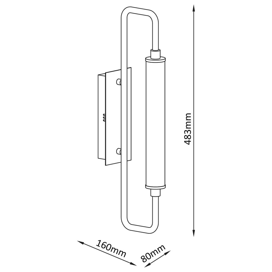 LED sienas gaismeklis FELICJA LED/10W/230V 4000K melns