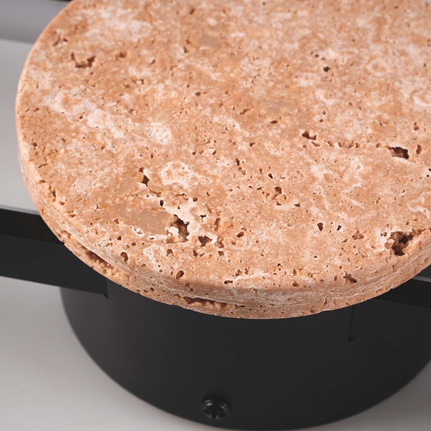 LED sienas gaismeklis FLORENTYNA LED/24W/230V 4000K melna/bēša