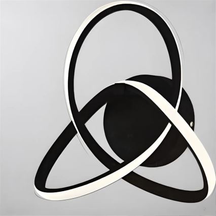 LED sienas gaismeklis INDIGO LED/14W/230V melns