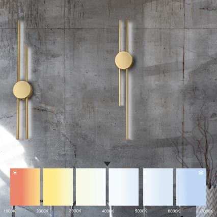 LED sienas gaismeklis LANA LED/15W/230V 4000K matēta zelta