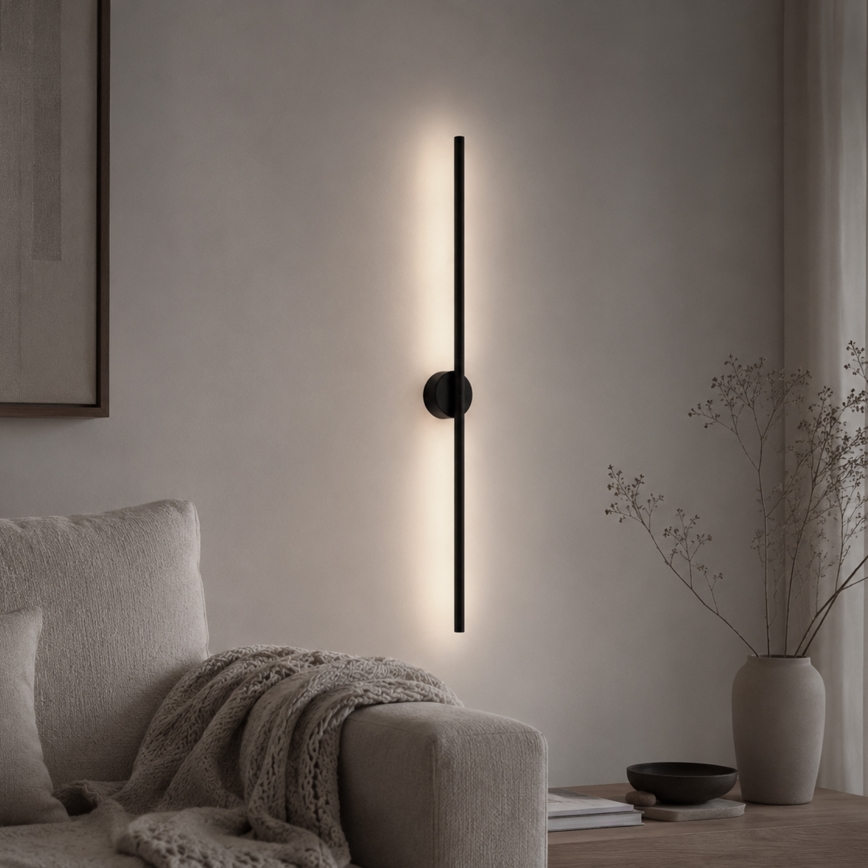 LED sienas gaismeklis LANA LED/7W/230V 4000K melns
