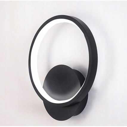 LED sienas gaismeklis LED/14W/230V melns