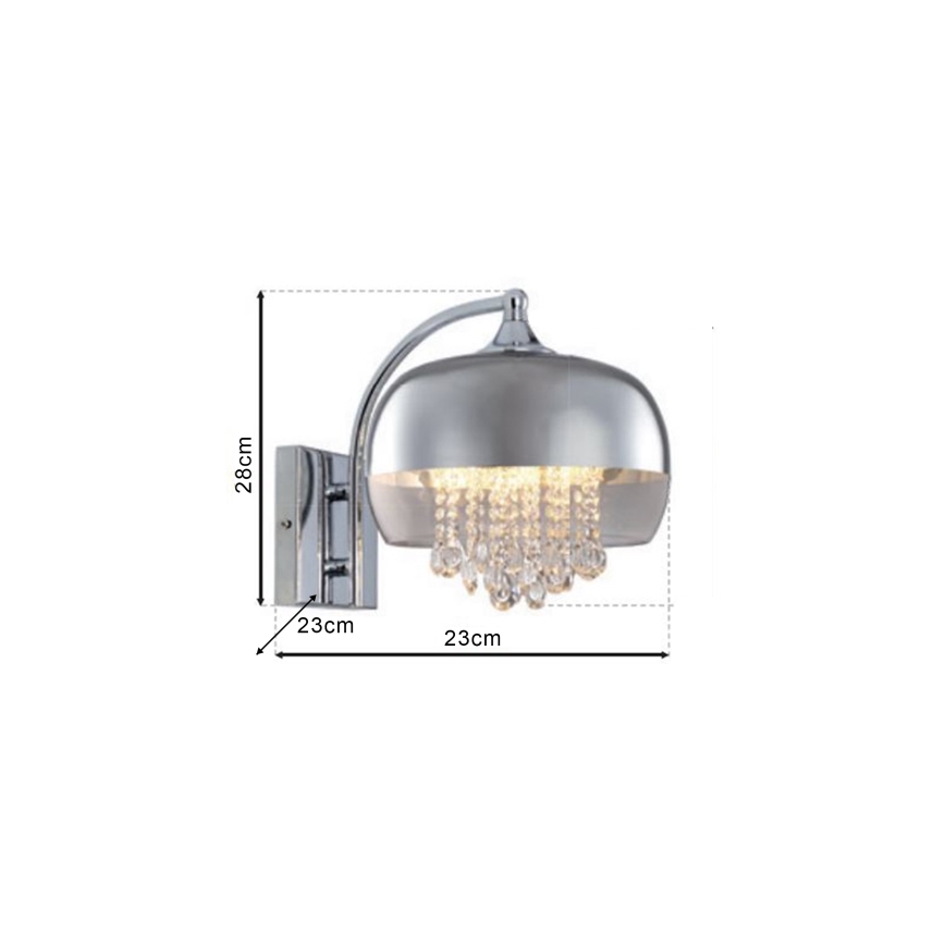 LED Sienas gaismeklis LUNA 1xE14/40W/230V