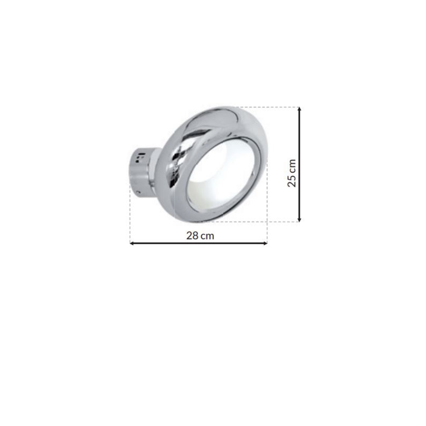 LED sienas gaismeklis MERCURIO 1xLED/12W/230V