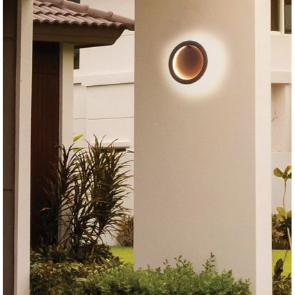 LED sienas gaismeklis PALERMO LED/16W/230V brūns