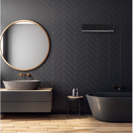 LED Sienas gaismeklis PIERCE LED/12W/230V 30 cm melns