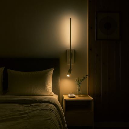 LED sienas gaismeklis TORCH LED/6W/230V + LED/3W balts