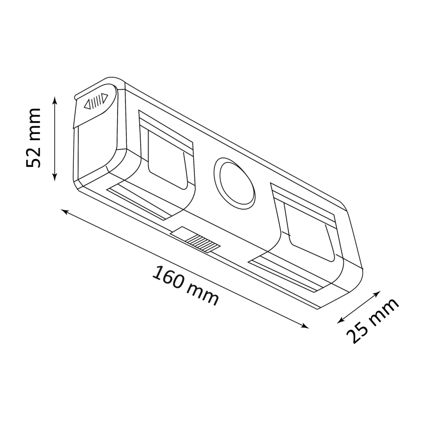 LED Sienas lampa ar sensoru LED/3xAA/4,5V