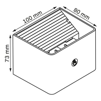 LED Aptumšojama sienas skārienvadāma lampa ar sensoru MIRI LED/2,5W/3,7V 3000/4000/6400K 4000 mAh balta