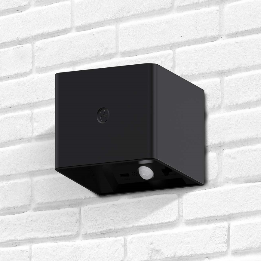 LED Aptumšojama sienas skārienvadāma lampa ar sensoru MIRI LED/2,5W/3,7V 3000/4000/6400K 4000 mAh melna
