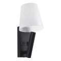 LED sienas lampa ar USB portu LED/2W/230V 3000K melna/balta