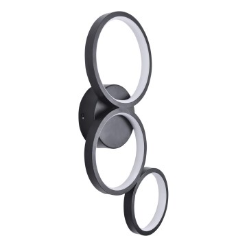 LED Sienas lampa FLAMENCO LED/23W/230V 4000K melna