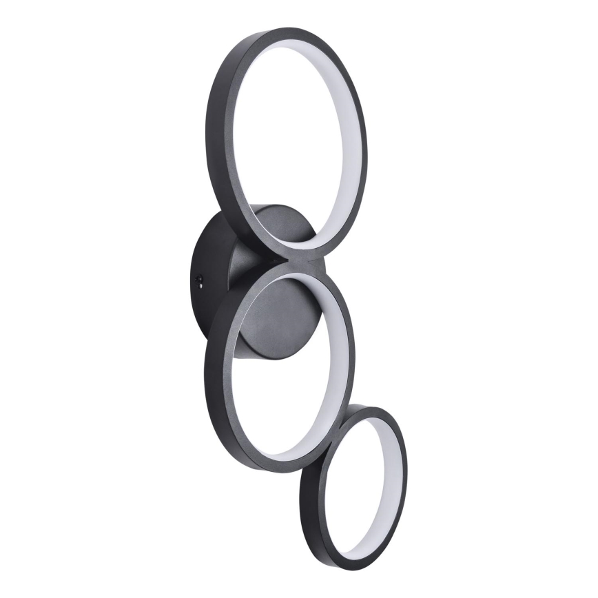 LED Sienas lampa FLAMENCO LED/23W/230V 4000K melna