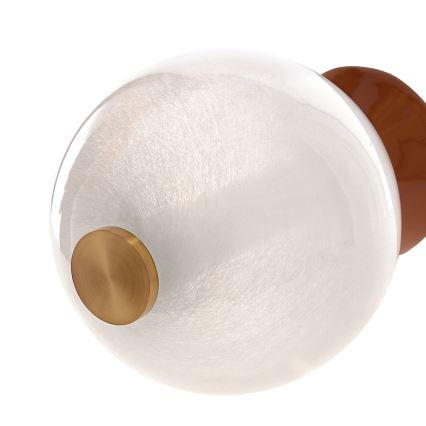 LED sienas lampa FLORES 2xLED/5W/230V zelta/brūna