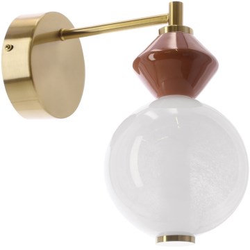 LED sienas lampa FLORES LED/7W/230V zelta/brūna