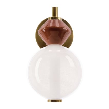 LED sienas lampa FLORES LED/7W/230V zelta/brūna