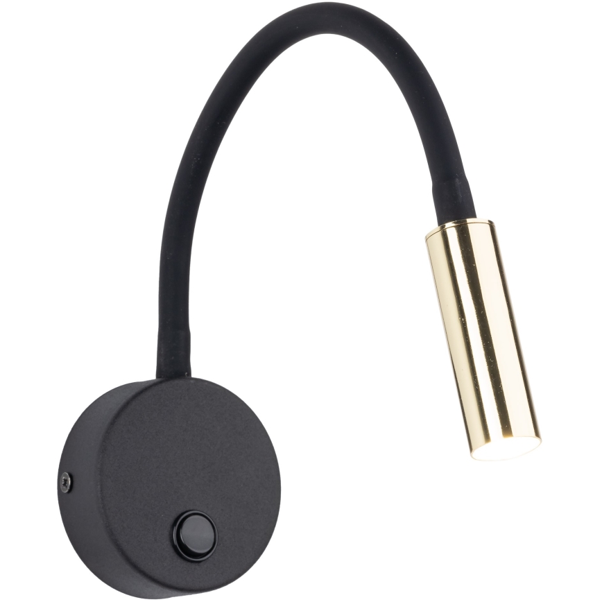 LED Sienas lampa LAGOS 1xG9/3W/230V 4000K melna/zelta