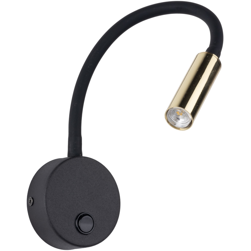 LED Sienas lampa LAGOS 1xG9/3W/230V 4000K melna/zelta