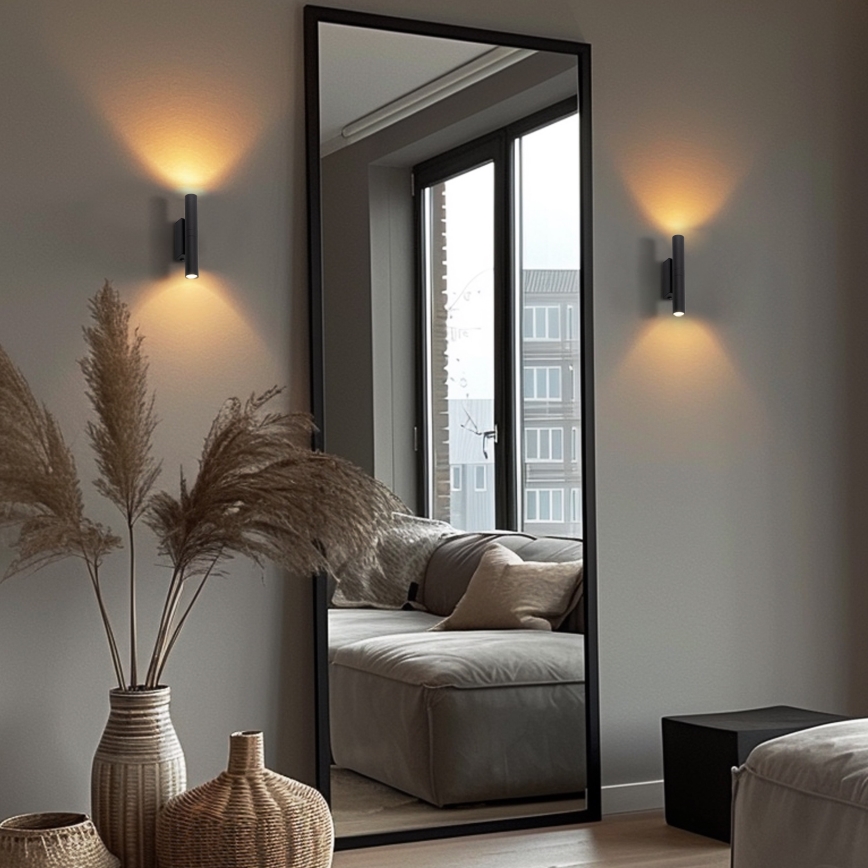 LED Sienas lampa LAGOS 2xG9/3W/230V 4000K melna