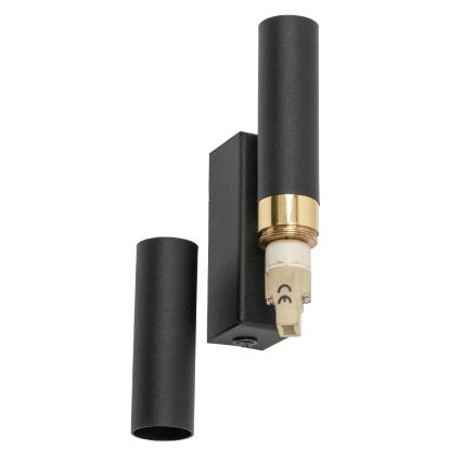 LED Sienas lampa LAGOS 2xG9/3W/230V 4000K melna/zelta