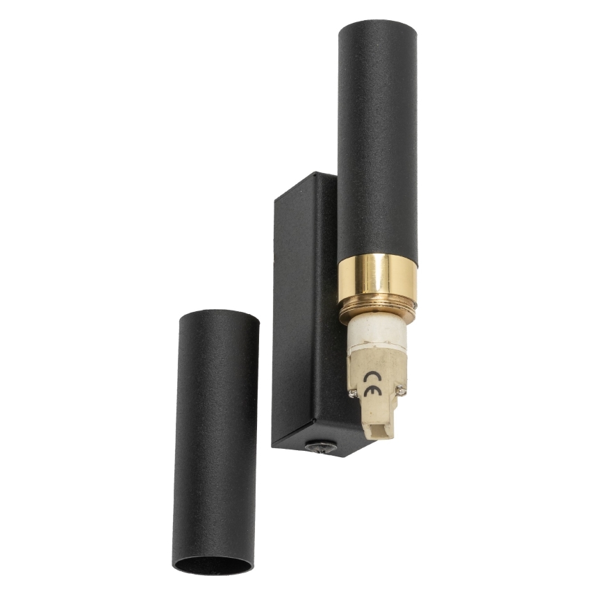 LED Sienas lampa LAGOS 2xG9/3W/230V 4000K melna/zelta