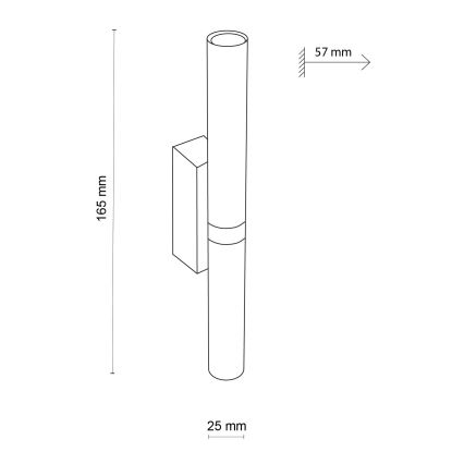 LED Sienas lampa LAGOS 2xG9/3W/230V 4000K melna/zelta