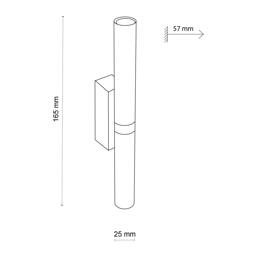 LED Sienas lampa LAGOS 2xG9/3W/230V 4000K melna/zelta