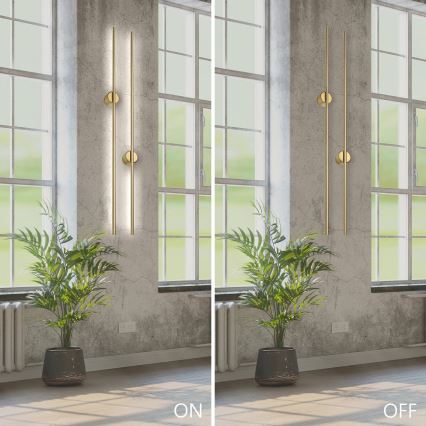 LED sienas lampa LANA LED/12W/230V 4000K matēta zelta