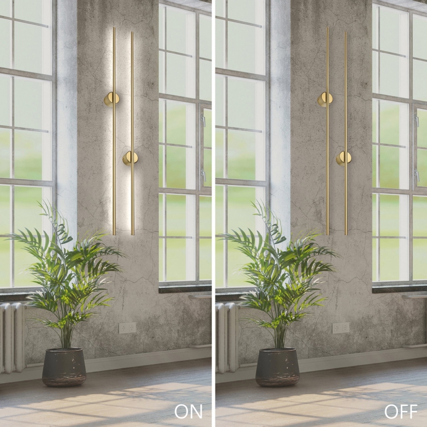 LED sienas lampa LANA LED/12W/230V 4000K matēta zelta