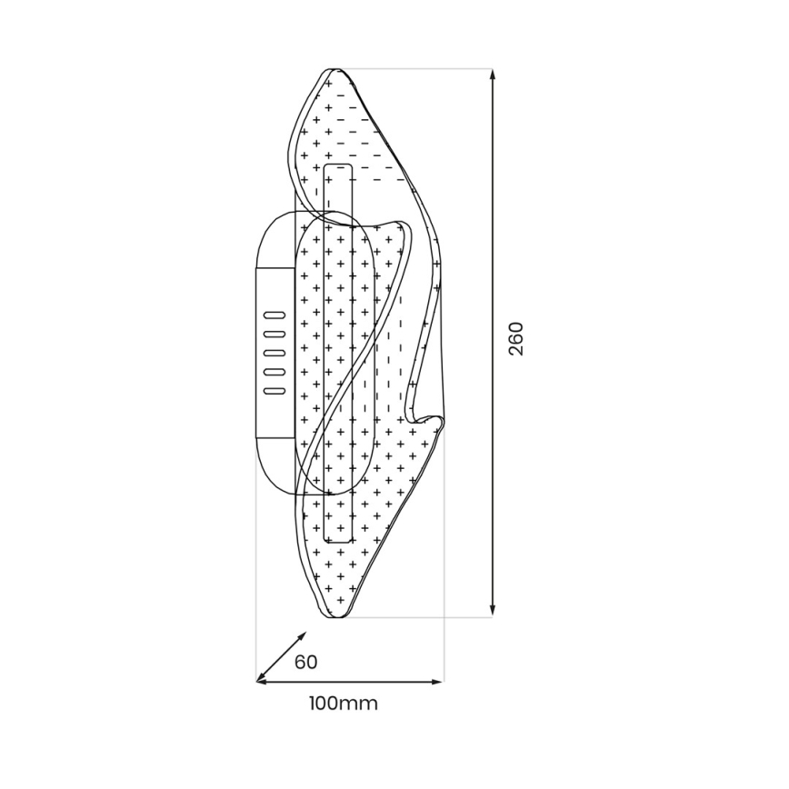 LED Sienas lampa LARGO LED/8W/230V zelta