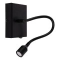 LED Sienas lampa LECTOR LED/2,5W/230V melna