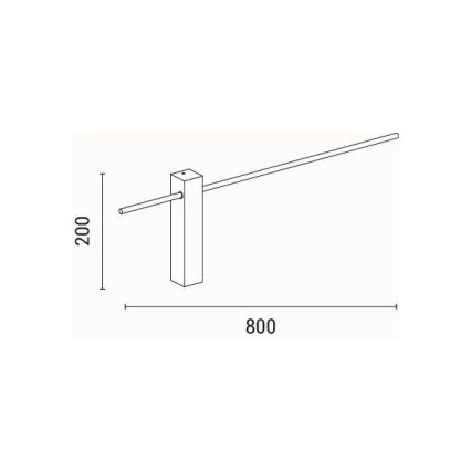 LED Sienas lampa LED/10W/230V 3000K