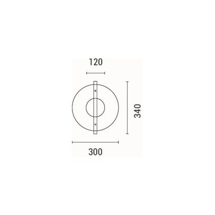 LED Sienas lampa LED/10W/230V 3000K