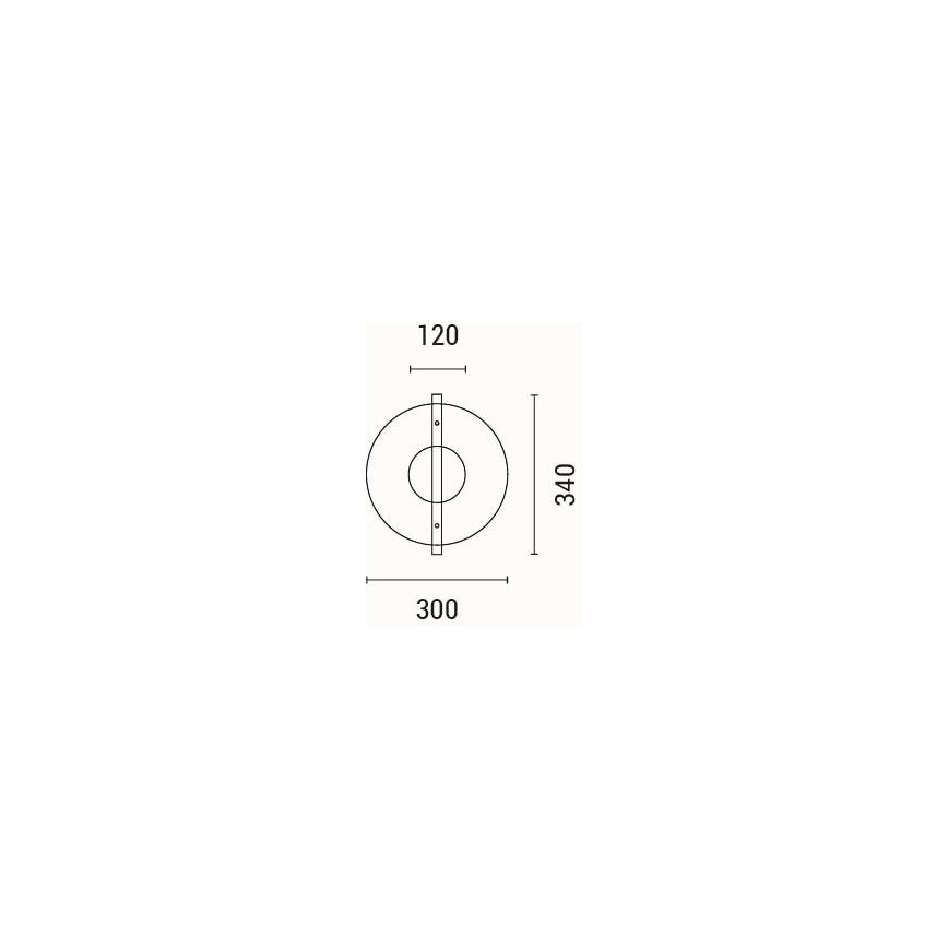 LED Sienas lampa LED/10W/230V 3000K