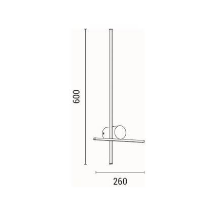 LED Sienas lampa LED/12W/230V 3000K