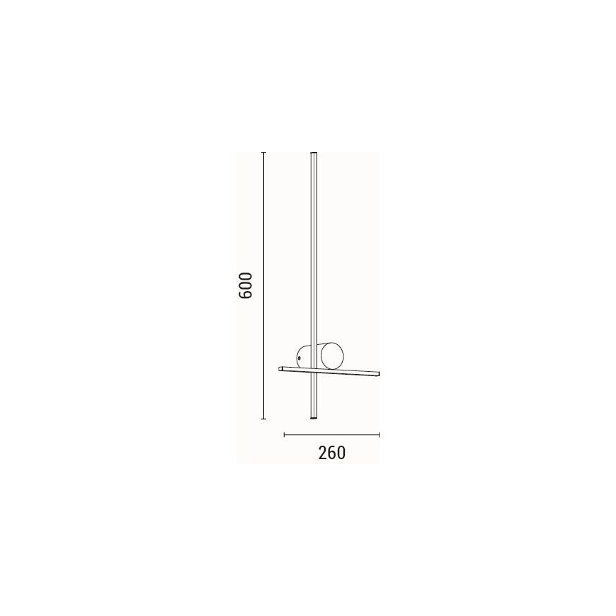 LED Sienas lampa LED/12W/230V 3000K