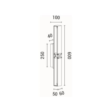LED Sienas lampa LED/13W/230V 3000K