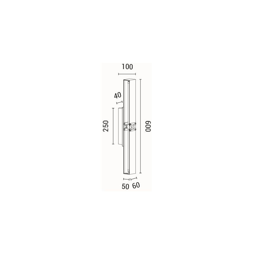 LED Sienas lampa LED/13W/230V 3000K