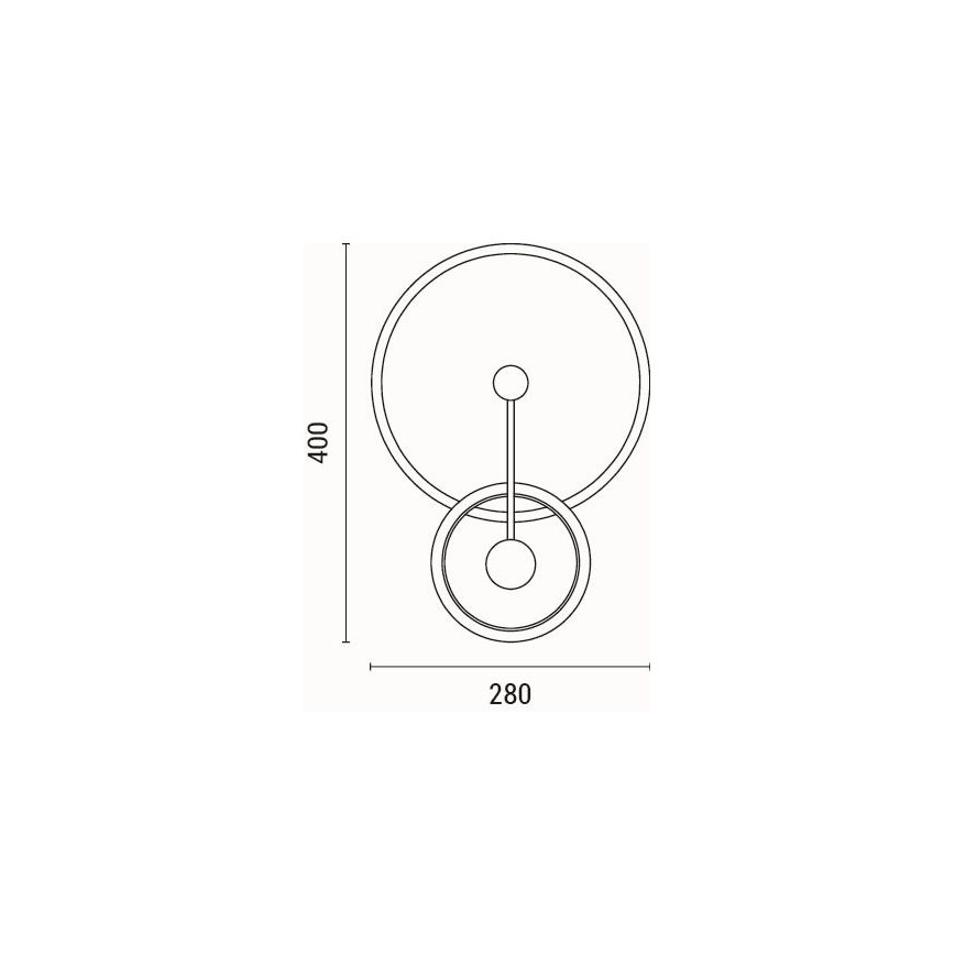 LED Sienas lampa LED/15W/230V 3000K