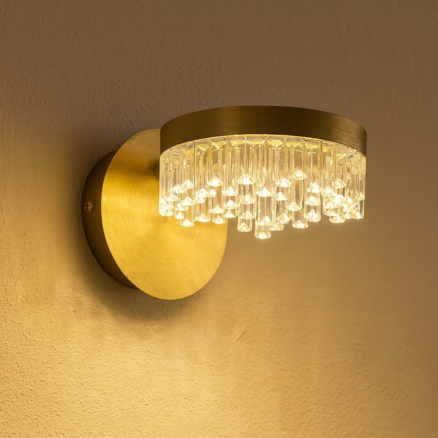 LED sienas lampa LED/4W/230V zelta krāsā