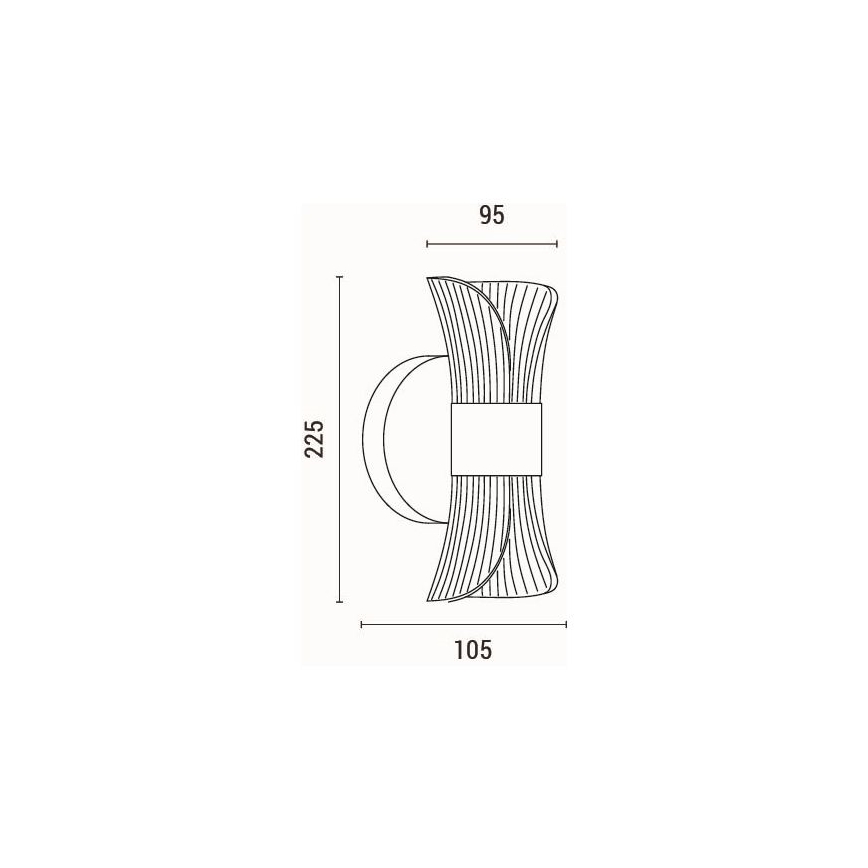 LED Sienas lampa LED/8W/230V 3000K