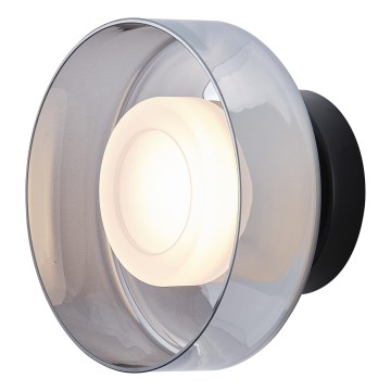 LED Sienas lampa LED/8W/230V 3000K melna/dūmakains