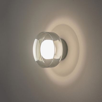 LED Sienas lampa LED/8W/230V 3000K melna/dūmakains