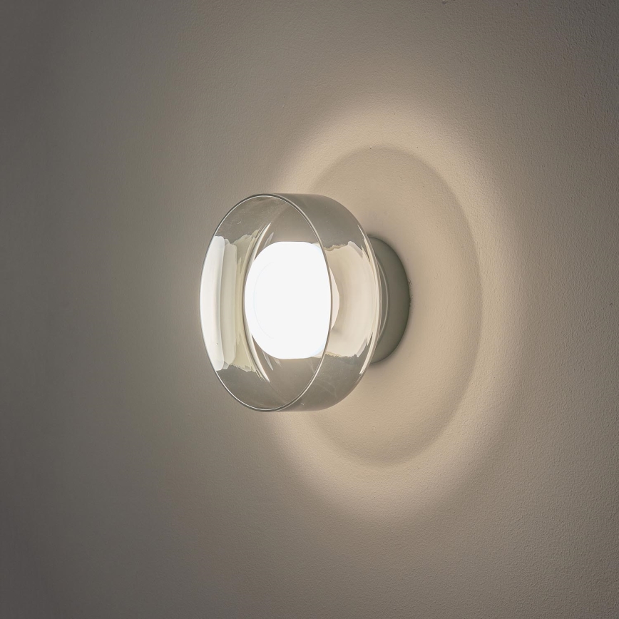 LED Sienas lampa LED/8W/230V 3000K melna/dūmakains