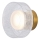 LED Sienas lampa LED/8W/230V 3000K zelta/caurspīdīga