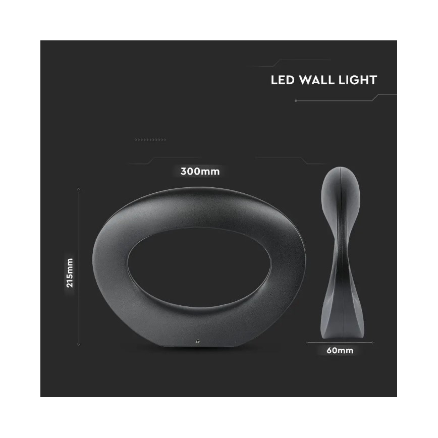 LED Sienas lampa LED/9W/230V