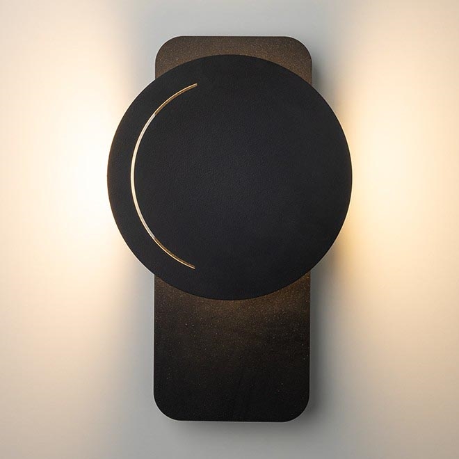 LED Sienas lampa LITO LED/7W/230V melna